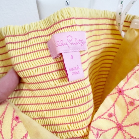 Lilly Pulitzer Felicity Starfruit Summer Dress Size 4 - Picture 4 of 8